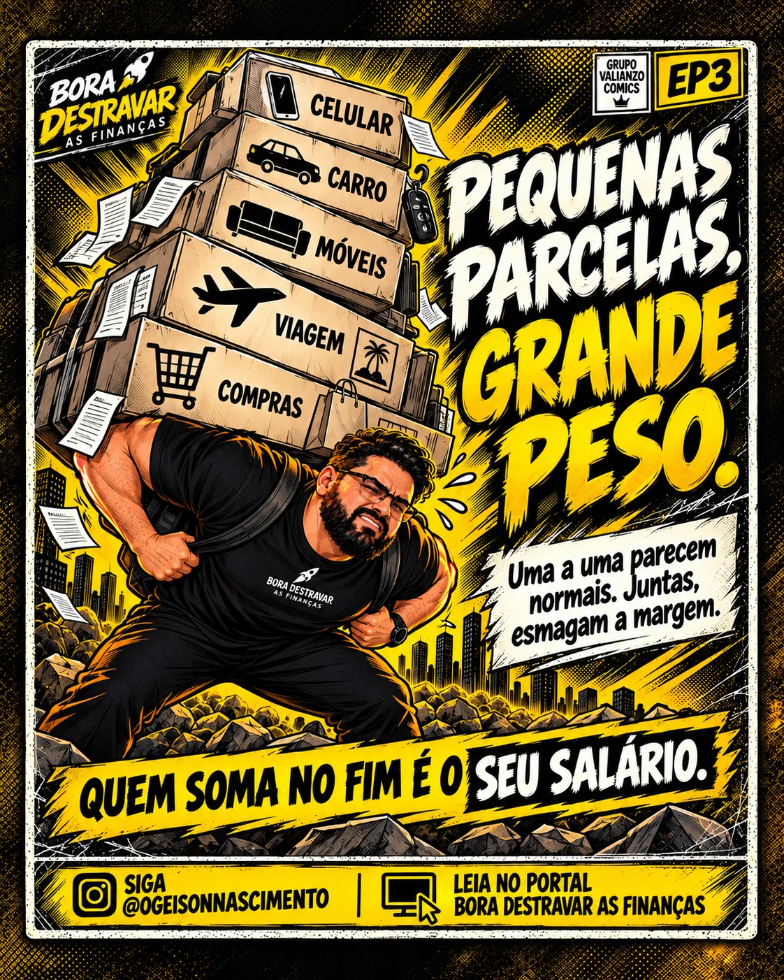Imagem ilustrativa sobre EP003. A PARCELA QUE ROUBA O SEU FUTURO