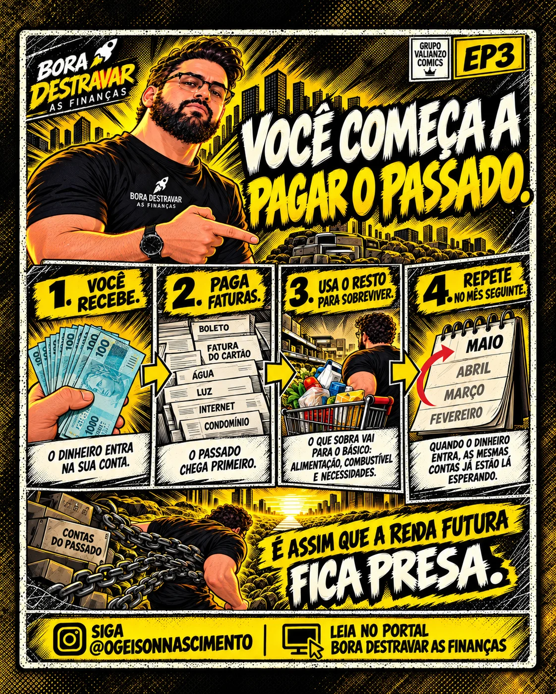 Imagem ilustrativa sobre EP003. A PARCELA QUE ROUBA O SEU FUTURO